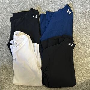 Under Armour Women's Athletic Shirts - Black, Blue, White